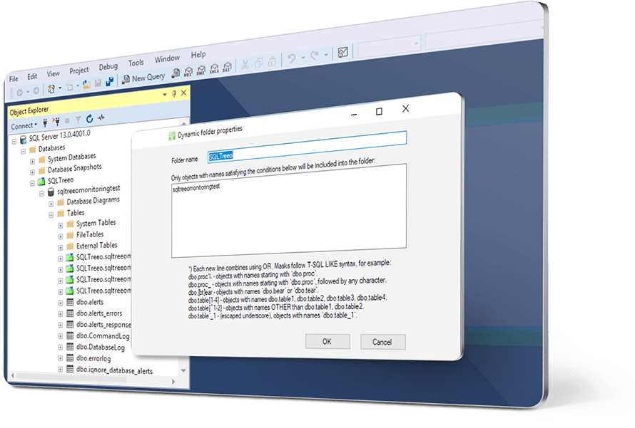 screenshot of SQLTreeo SSMS AddIn